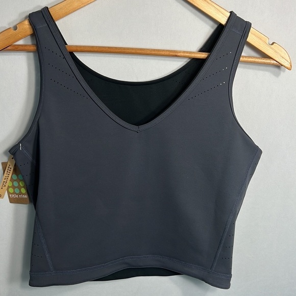 Title Nine Mad Dash Reversible Tank Top Black size S NWT - Picture 9 of 11